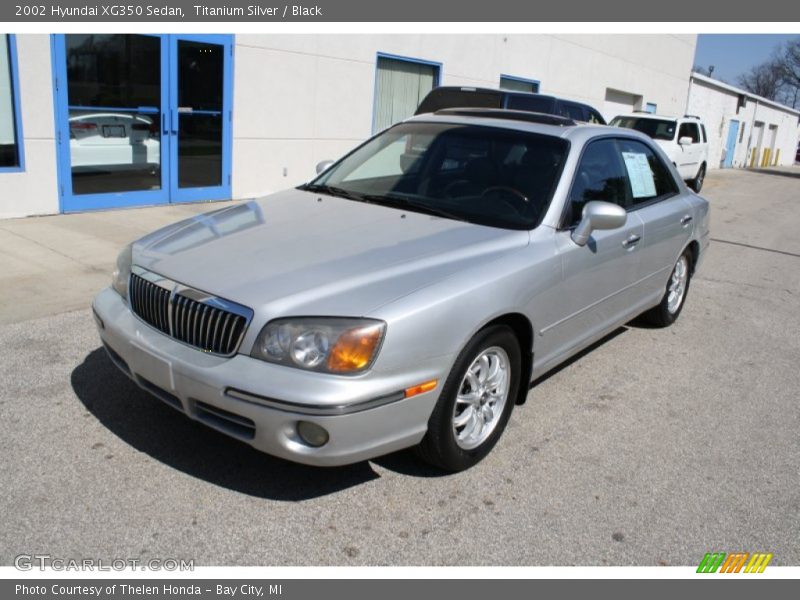 Titanium Silver / Black 2002 Hyundai XG350 Sedan