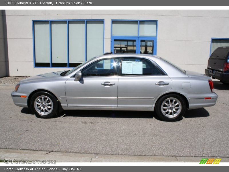 Titanium Silver / Black 2002 Hyundai XG350 Sedan