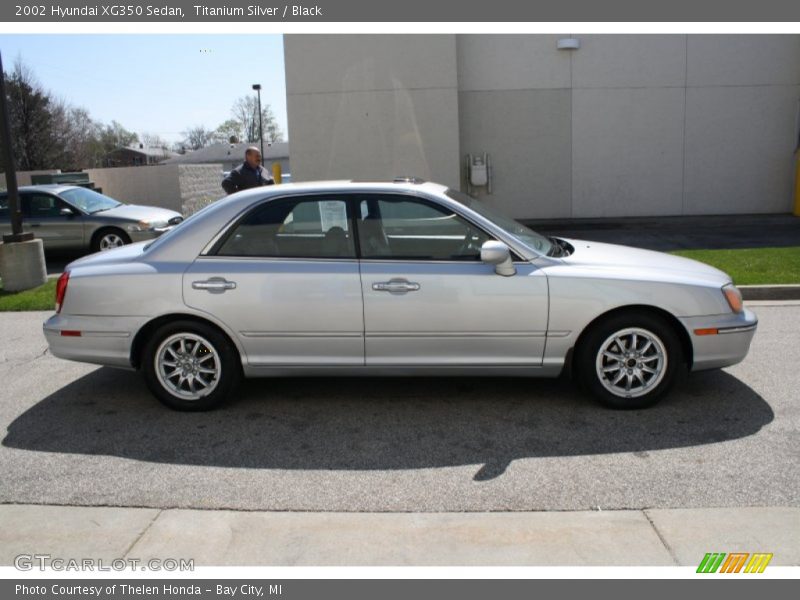 Titanium Silver / Black 2002 Hyundai XG350 Sedan