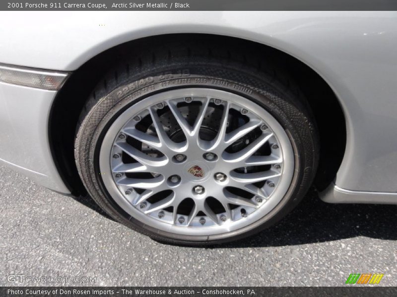 Arctic Silver Metallic / Black 2001 Porsche 911 Carrera Coupe