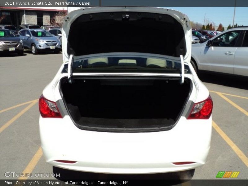 Pearl White / Camel 2011 Hyundai Sonata GLS