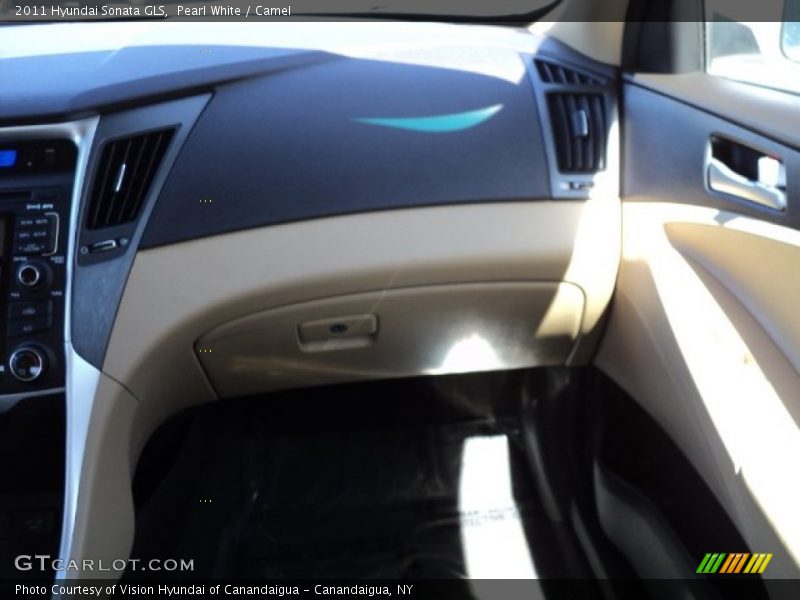 Pearl White / Camel 2011 Hyundai Sonata GLS