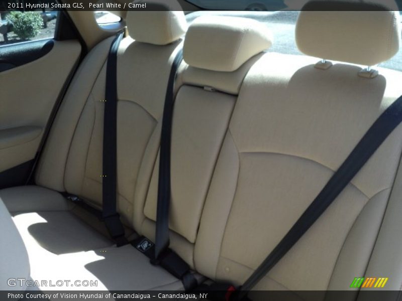 Pearl White / Camel 2011 Hyundai Sonata GLS