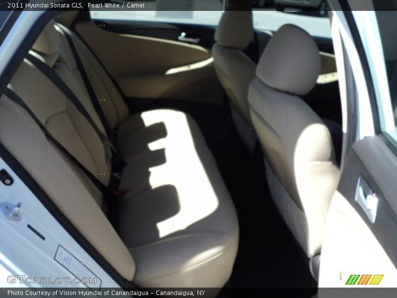 Pearl White / Camel 2011 Hyundai Sonata GLS