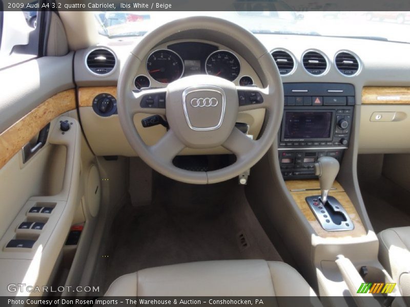 Ibis White / Beige 2009 Audi A4 3.2 quattro Cabriolet