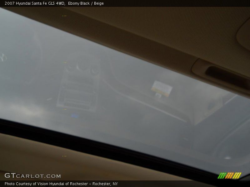 Ebony Black / Beige 2007 Hyundai Santa Fe GLS 4WD