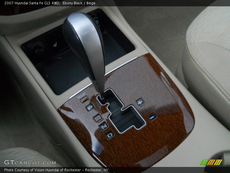 Ebony Black / Beige 2007 Hyundai Santa Fe GLS 4WD