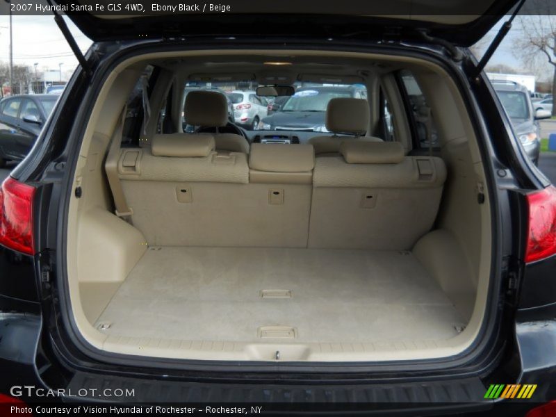 Ebony Black / Beige 2007 Hyundai Santa Fe GLS 4WD