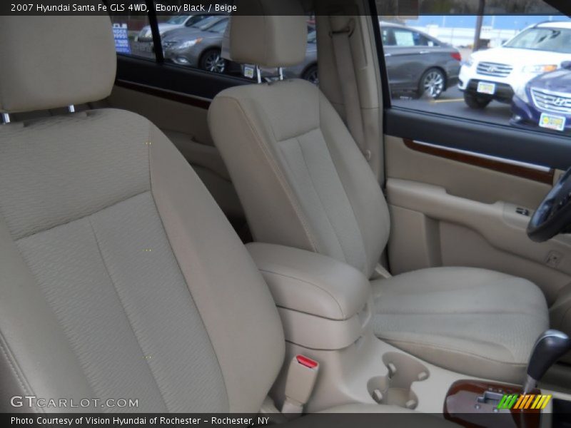Ebony Black / Beige 2007 Hyundai Santa Fe GLS 4WD