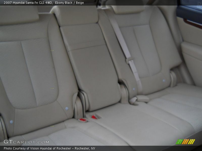 Ebony Black / Beige 2007 Hyundai Santa Fe GLS 4WD