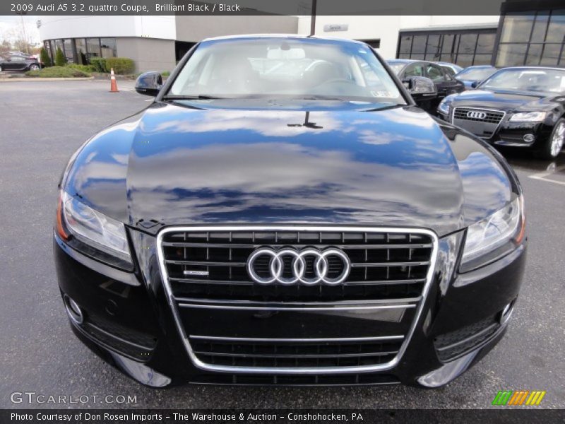 Brilliant Black / Black 2009 Audi A5 3.2 quattro Coupe