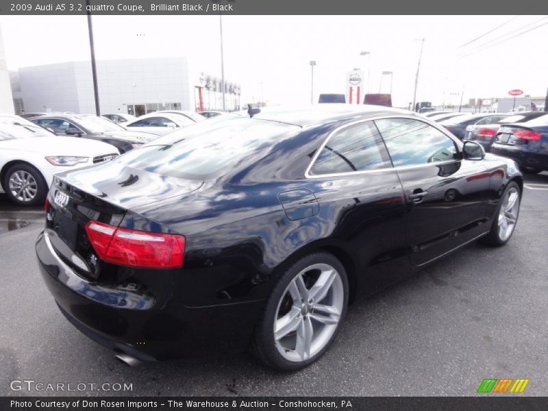 Brilliant Black / Black 2009 Audi A5 3.2 quattro Coupe