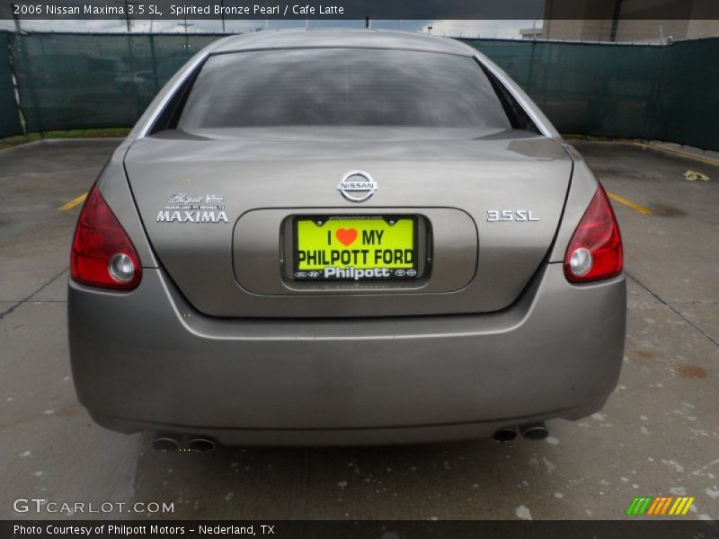 Spirited Bronze Pearl / Cafe Latte 2006 Nissan Maxima 3.5 SL