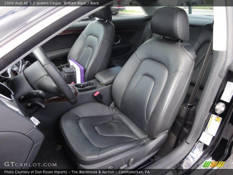 Brilliant Black / Black 2009 Audi A5 3.2 quattro Coupe