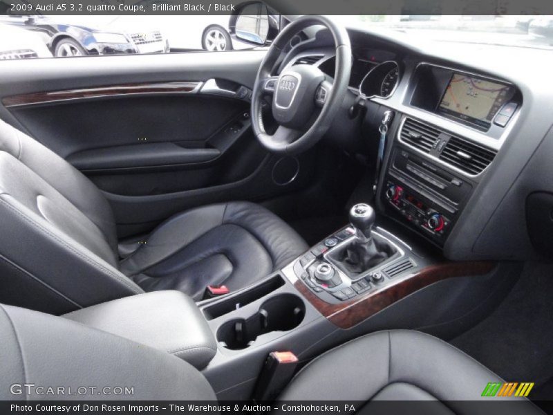 Brilliant Black / Black 2009 Audi A5 3.2 quattro Coupe