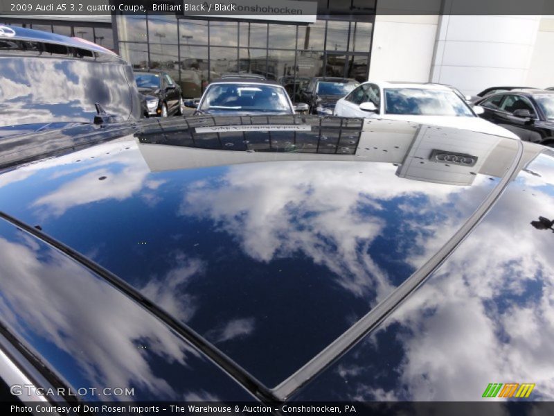 Brilliant Black / Black 2009 Audi A5 3.2 quattro Coupe