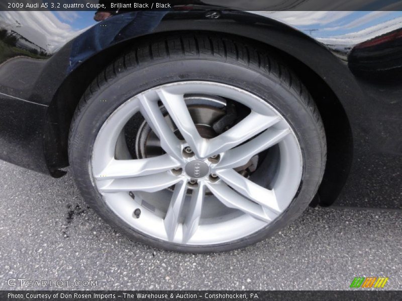 Brilliant Black / Black 2009 Audi A5 3.2 quattro Coupe