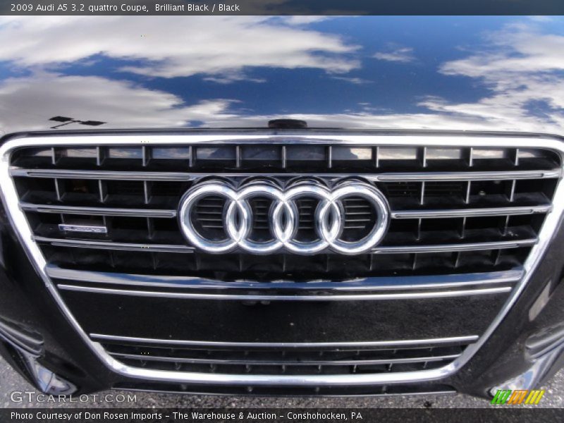 Brilliant Black / Black 2009 Audi A5 3.2 quattro Coupe