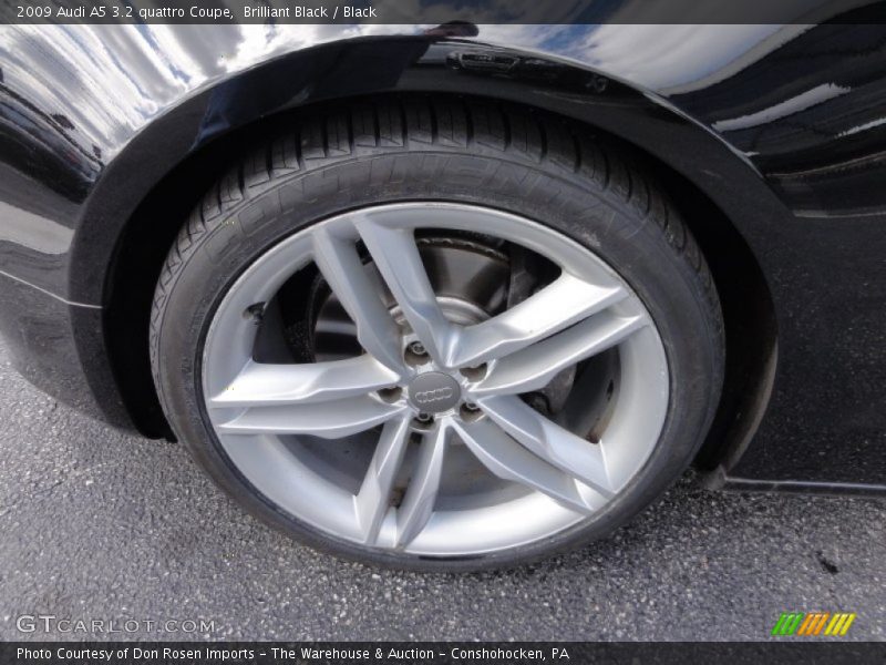 Brilliant Black / Black 2009 Audi A5 3.2 quattro Coupe