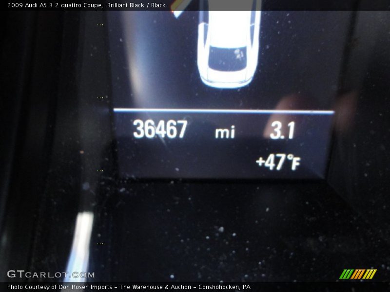 Brilliant Black / Black 2009 Audi A5 3.2 quattro Coupe