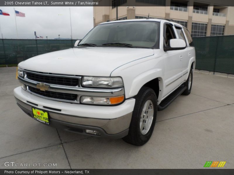Summit White / Tan/Neutral 2005 Chevrolet Tahoe LT