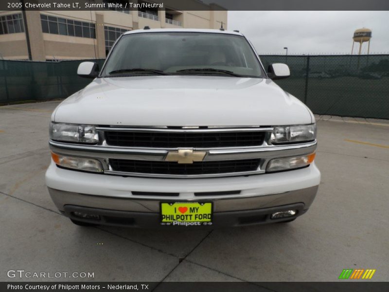 Summit White / Tan/Neutral 2005 Chevrolet Tahoe LT