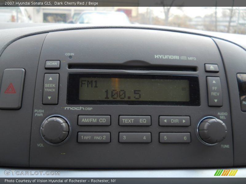 Audio System of 2007 Sonata GLS