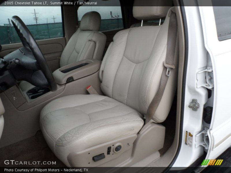 Summit White / Tan/Neutral 2005 Chevrolet Tahoe LT