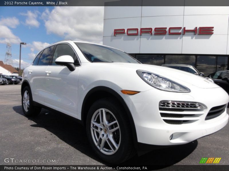 White / Black 2012 Porsche Cayenne