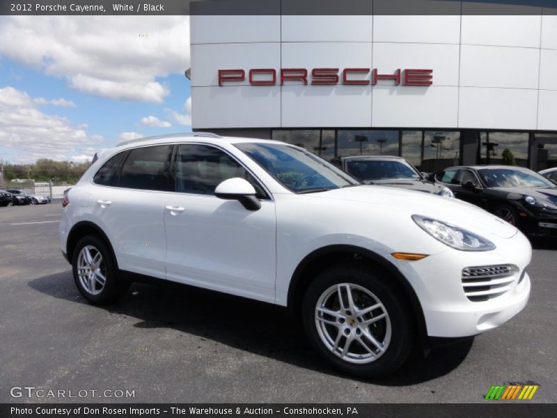 White / Black 2012 Porsche Cayenne