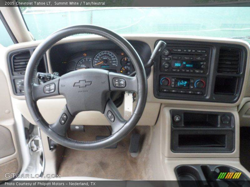 Summit White / Tan/Neutral 2005 Chevrolet Tahoe LT