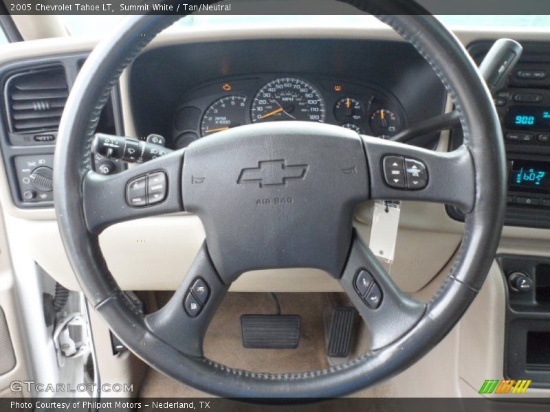 Summit White / Tan/Neutral 2005 Chevrolet Tahoe LT