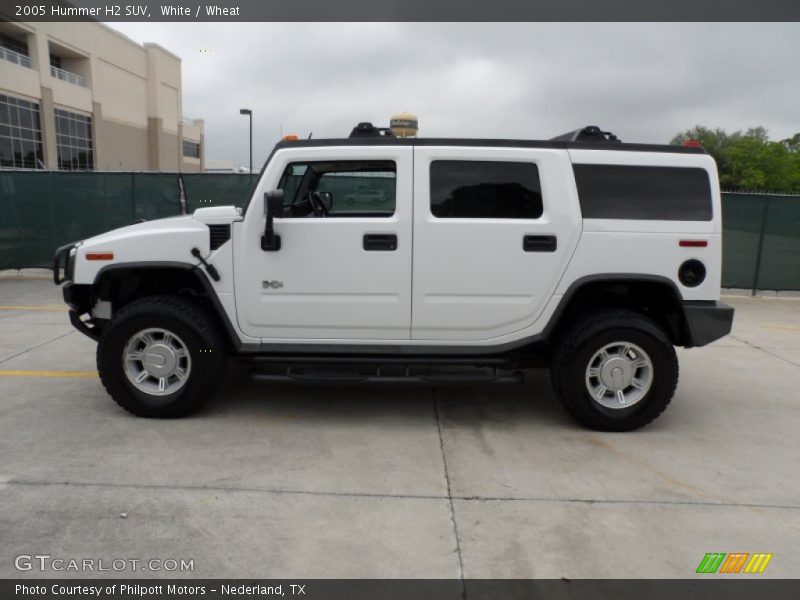 White / Wheat 2005 Hummer H2 SUV