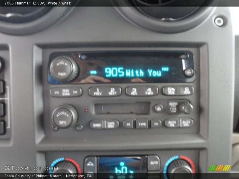 White / Wheat 2005 Hummer H2 SUV