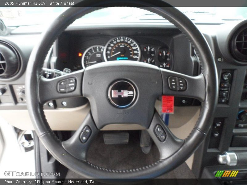 White / Wheat 2005 Hummer H2 SUV