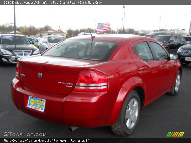Inferno Red Crystal Pearl / Dark Slate Gray 2010 Dodge Avenger SXT