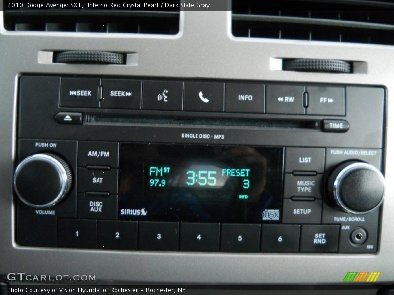 Inferno Red Crystal Pearl / Dark Slate Gray 2010 Dodge Avenger SXT