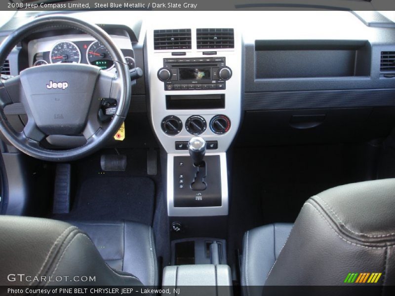 Steel Blue Metallic / Dark Slate Gray 2008 Jeep Compass Limited