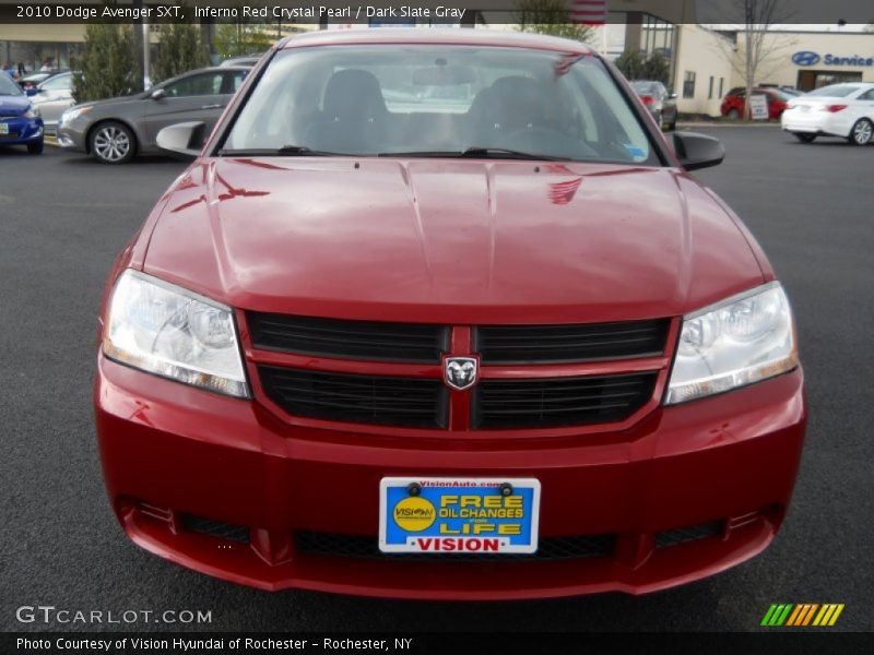 Inferno Red Crystal Pearl / Dark Slate Gray 2010 Dodge Avenger SXT