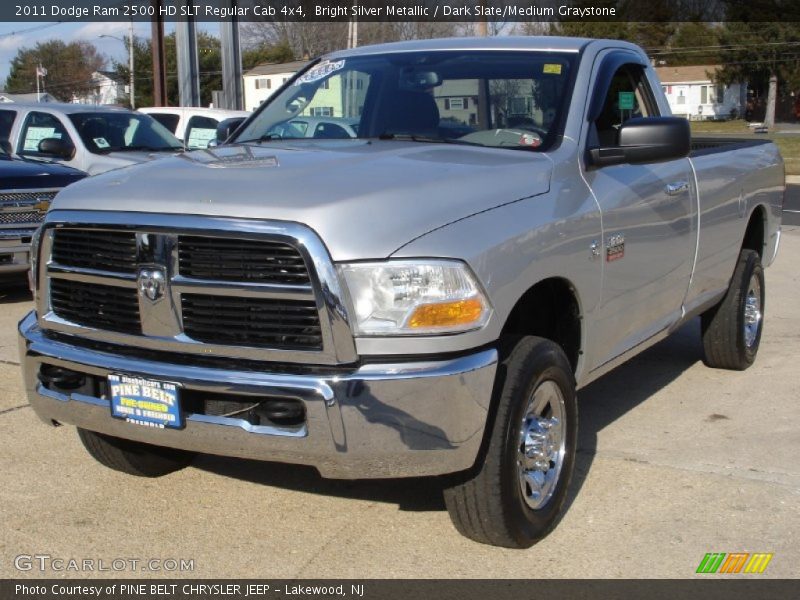 Bright Silver Metallic / Dark Slate/Medium Graystone 2011 Dodge Ram 2500 HD SLT Regular Cab 4x4