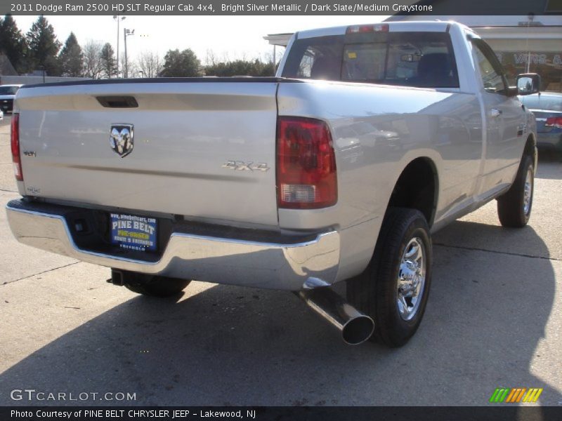 Bright Silver Metallic / Dark Slate/Medium Graystone 2011 Dodge Ram 2500 HD SLT Regular Cab 4x4