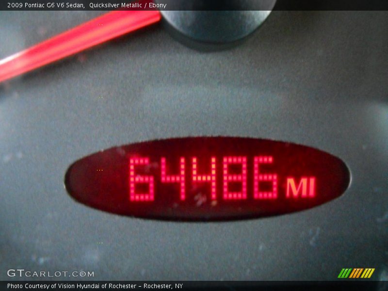 Quicksilver Metallic / Ebony 2009 Pontiac G6 V6 Sedan