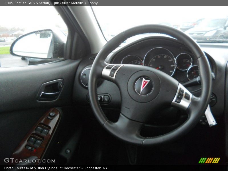 Quicksilver Metallic / Ebony 2009 Pontiac G6 V6 Sedan