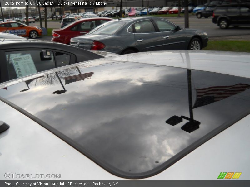 Quicksilver Metallic / Ebony 2009 Pontiac G6 V6 Sedan