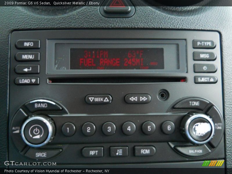 Quicksilver Metallic / Ebony 2009 Pontiac G6 V6 Sedan