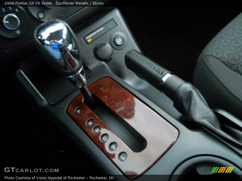 Quicksilver Metallic / Ebony 2009 Pontiac G6 V6 Sedan