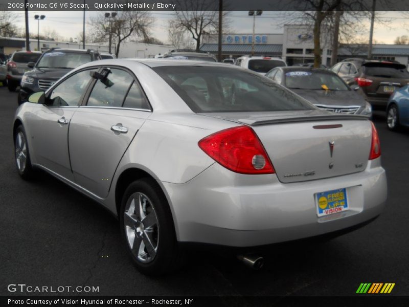 Quicksilver Metallic / Ebony 2009 Pontiac G6 V6 Sedan