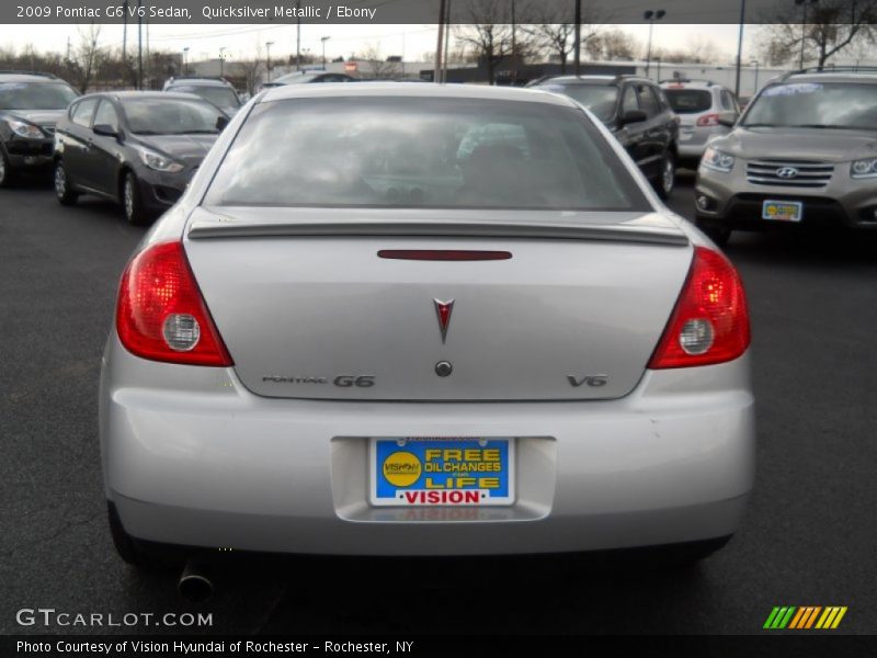 Quicksilver Metallic / Ebony 2009 Pontiac G6 V6 Sedan
