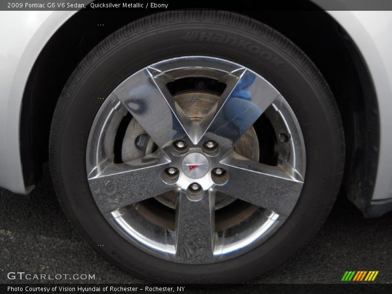 Quicksilver Metallic / Ebony 2009 Pontiac G6 V6 Sedan