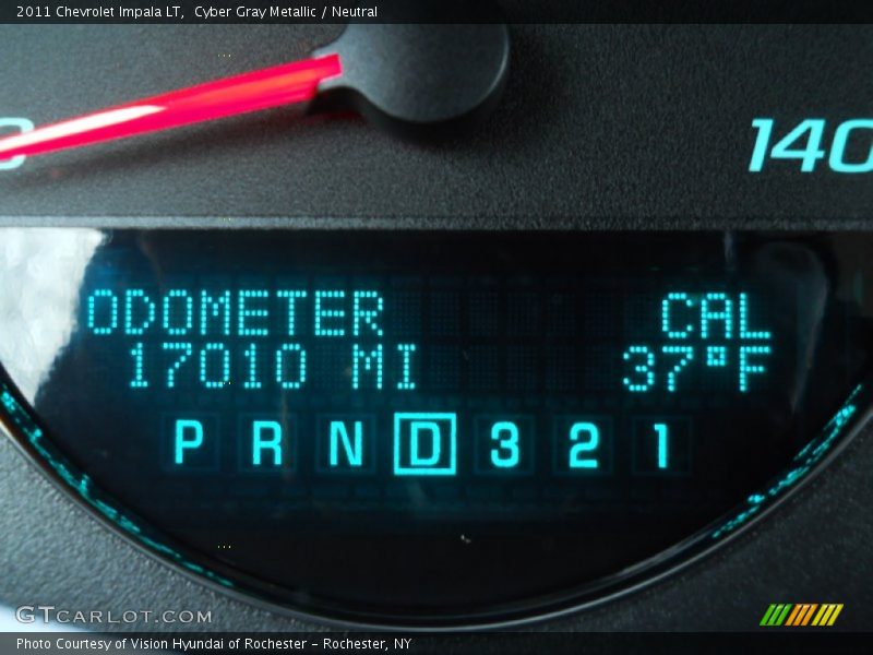 Cyber Gray Metallic / Neutral 2011 Chevrolet Impala LT